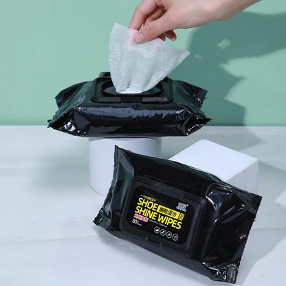 Shoe Shine Wipes, 80 Pcs