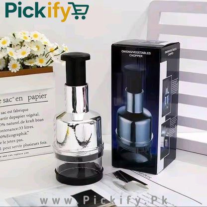Manual Stainless Steel Onion & Vegetable Chopper