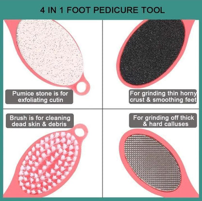 4 in 1 Pedicure Paddle Brush