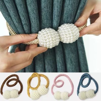 Pearl Magnetic Curtain Tiebacks Holders, 2 PCs