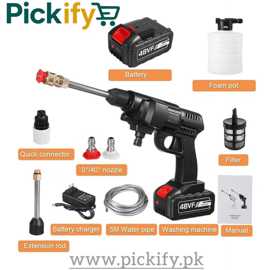 High-Pressure Washer Gun, With Single Battery