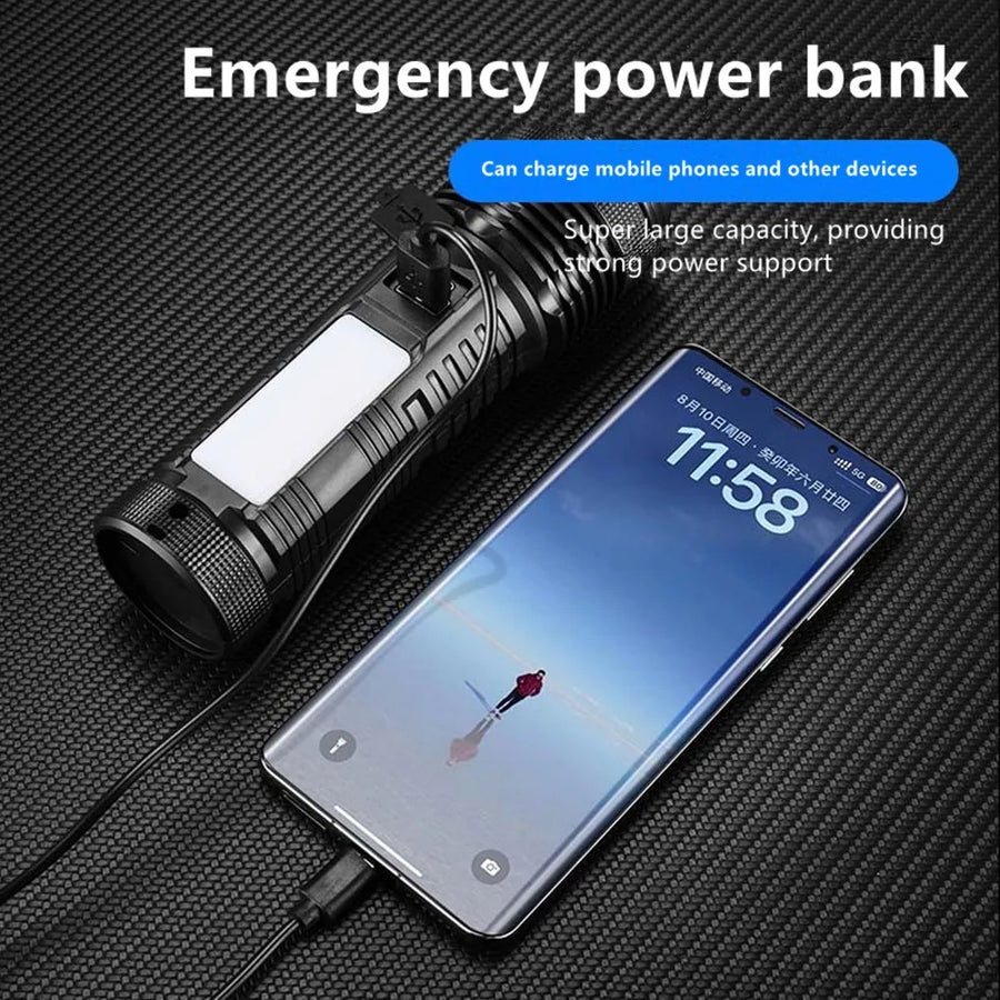 Rechargeable High-Brightness Flashlight