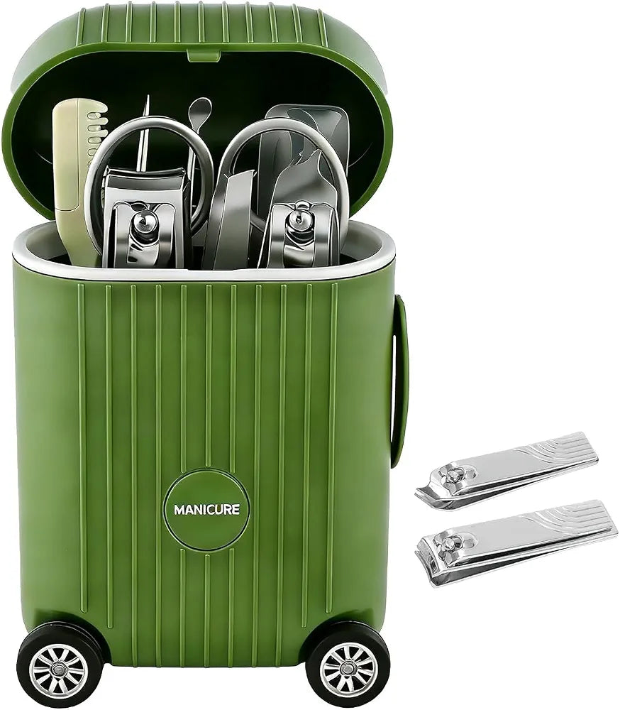 Portable Trolley Suitcase Manicure Set