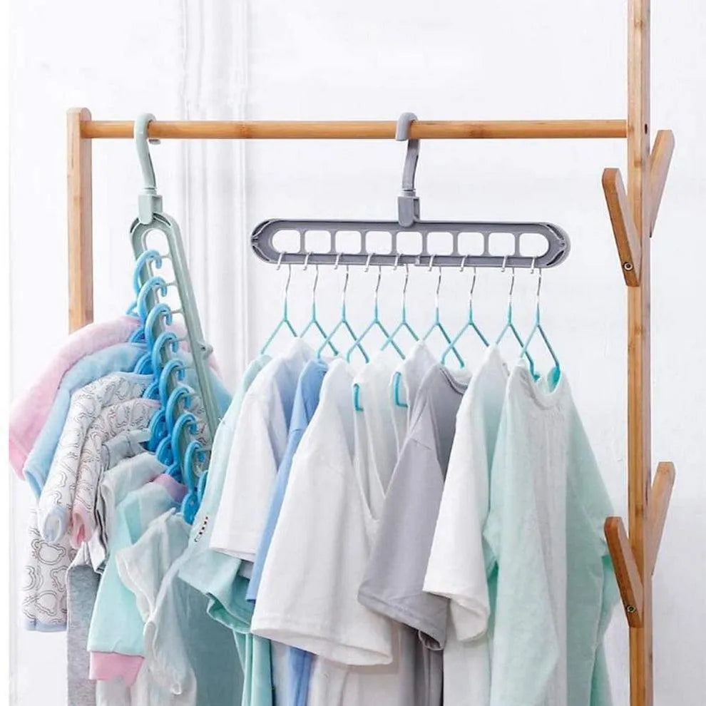 9-Hole Space Saving Hanger, 360° Rotatable