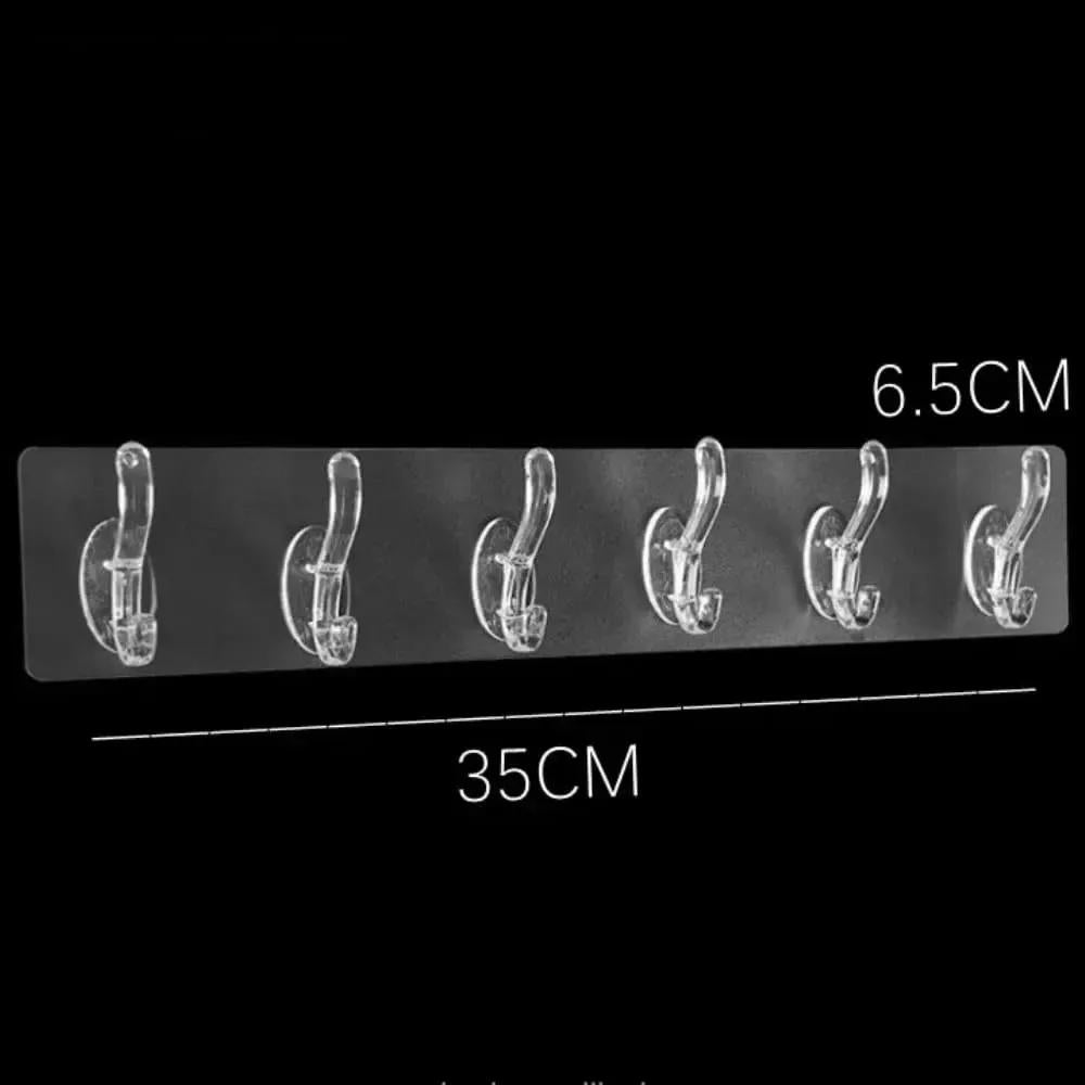 Self-Adhesive Transparent Hook Patti, Pack Of 2