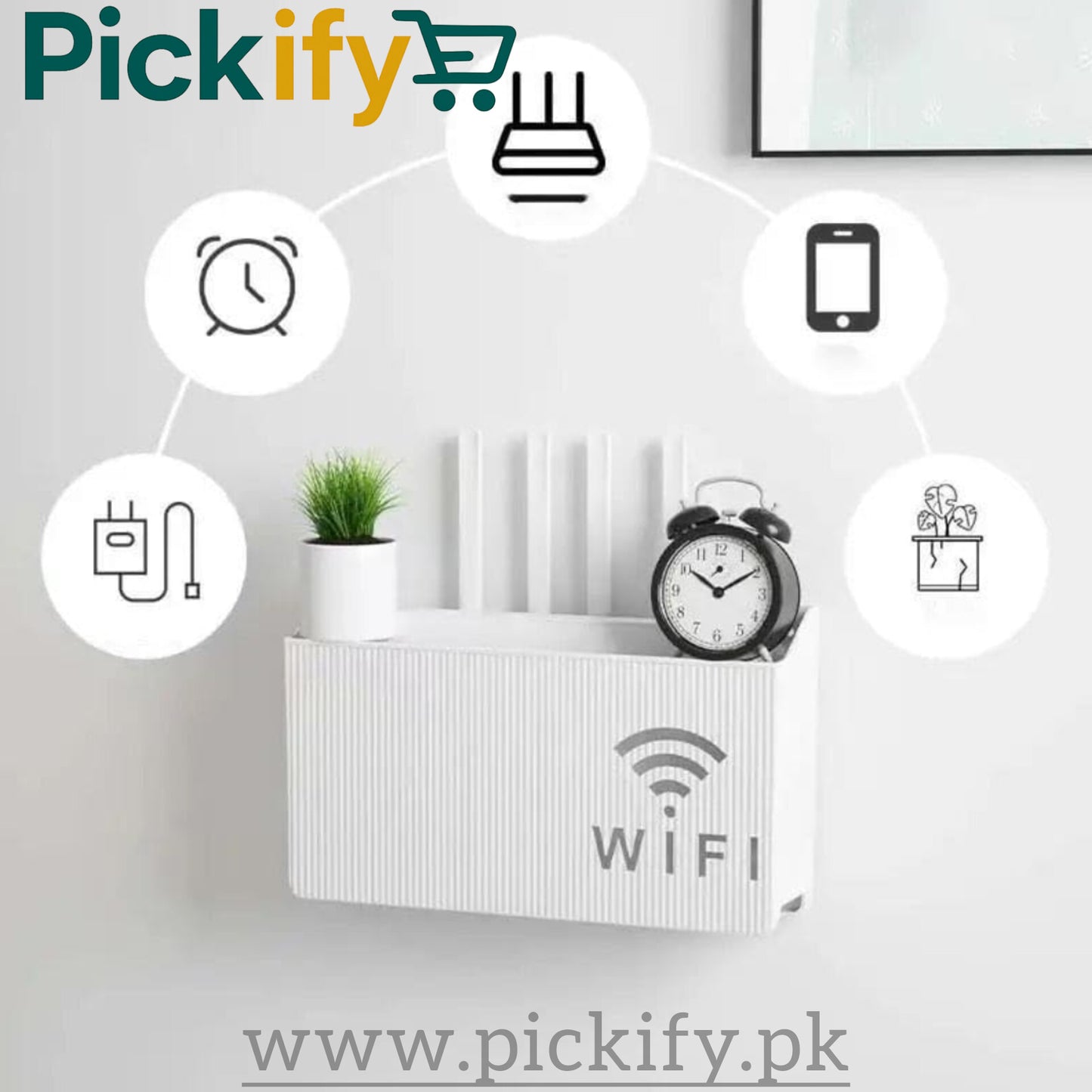 Wall Mounted Wifi Router Stand