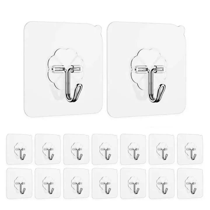 Self-Adhesive Hanging Hook, Pack Of 10