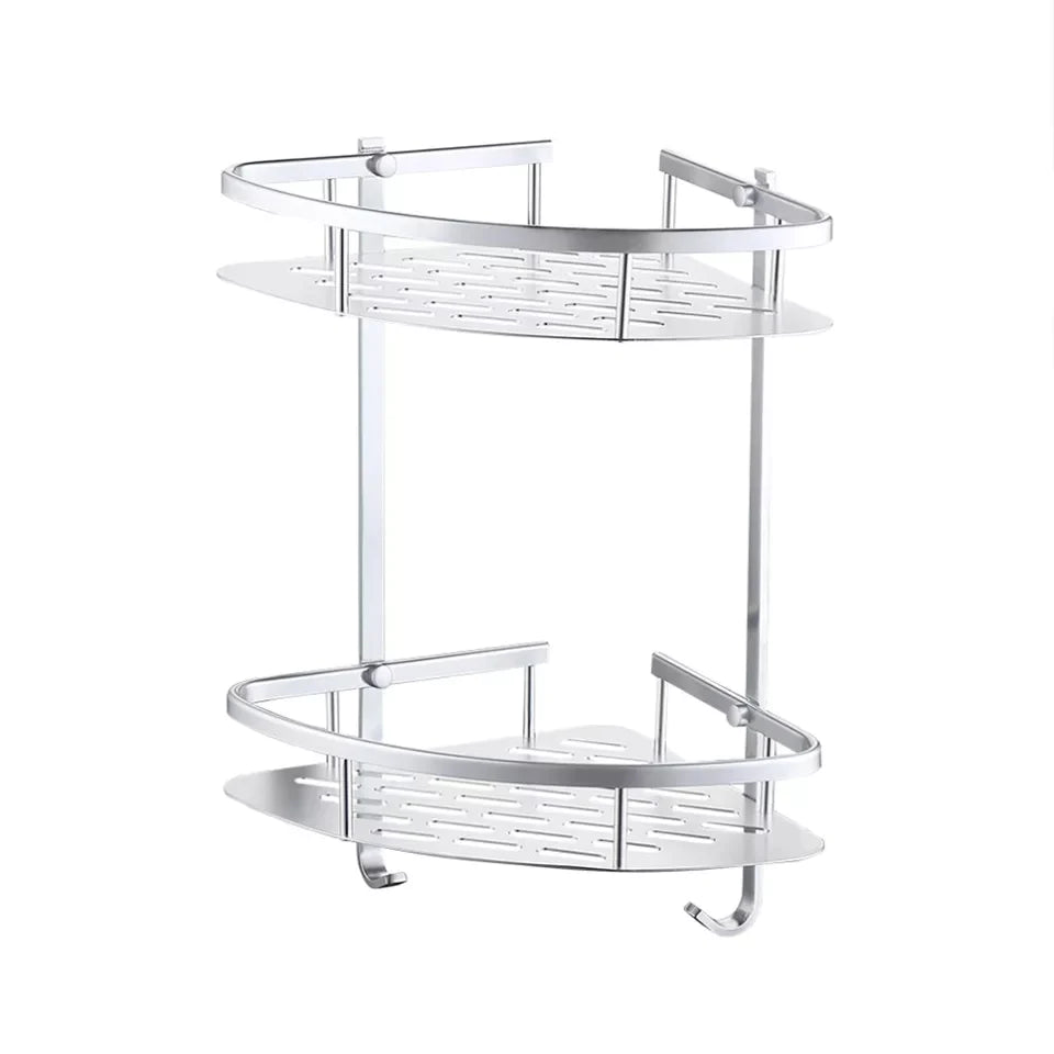 2-Tier Aluminum Corner Rack