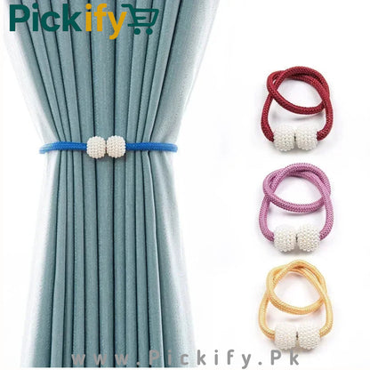 Pearl Magnetic Curtain Tiebacks Holders, 2 PCs