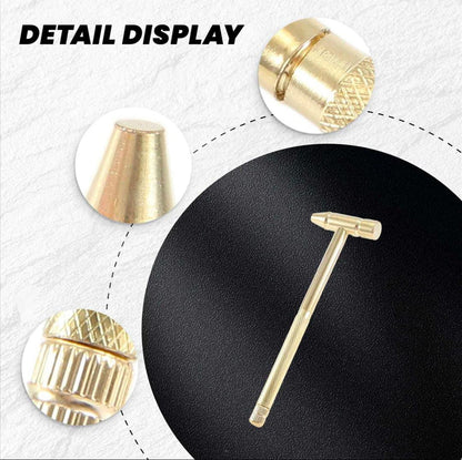 5-in-1 Mini Brass Hammer & Screwdriver Set