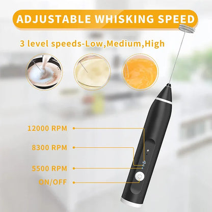Rechargeable Electric Coffee Beater/Milk Frother