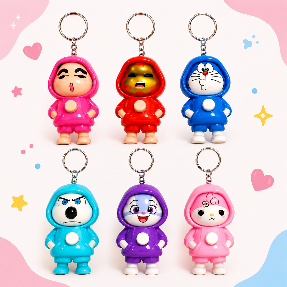 Cute Face Changing Keychain
