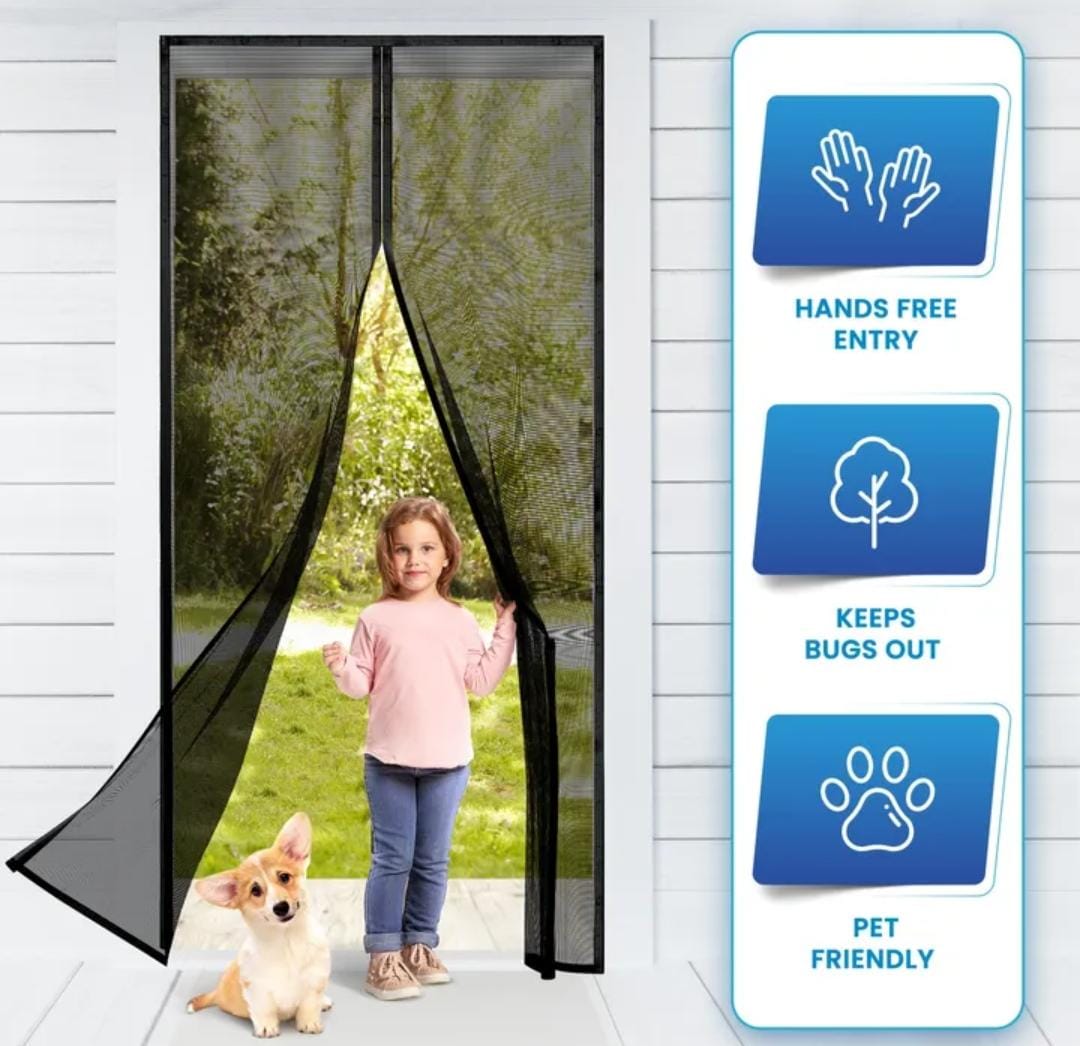 Magnetic Mesh Screen Door