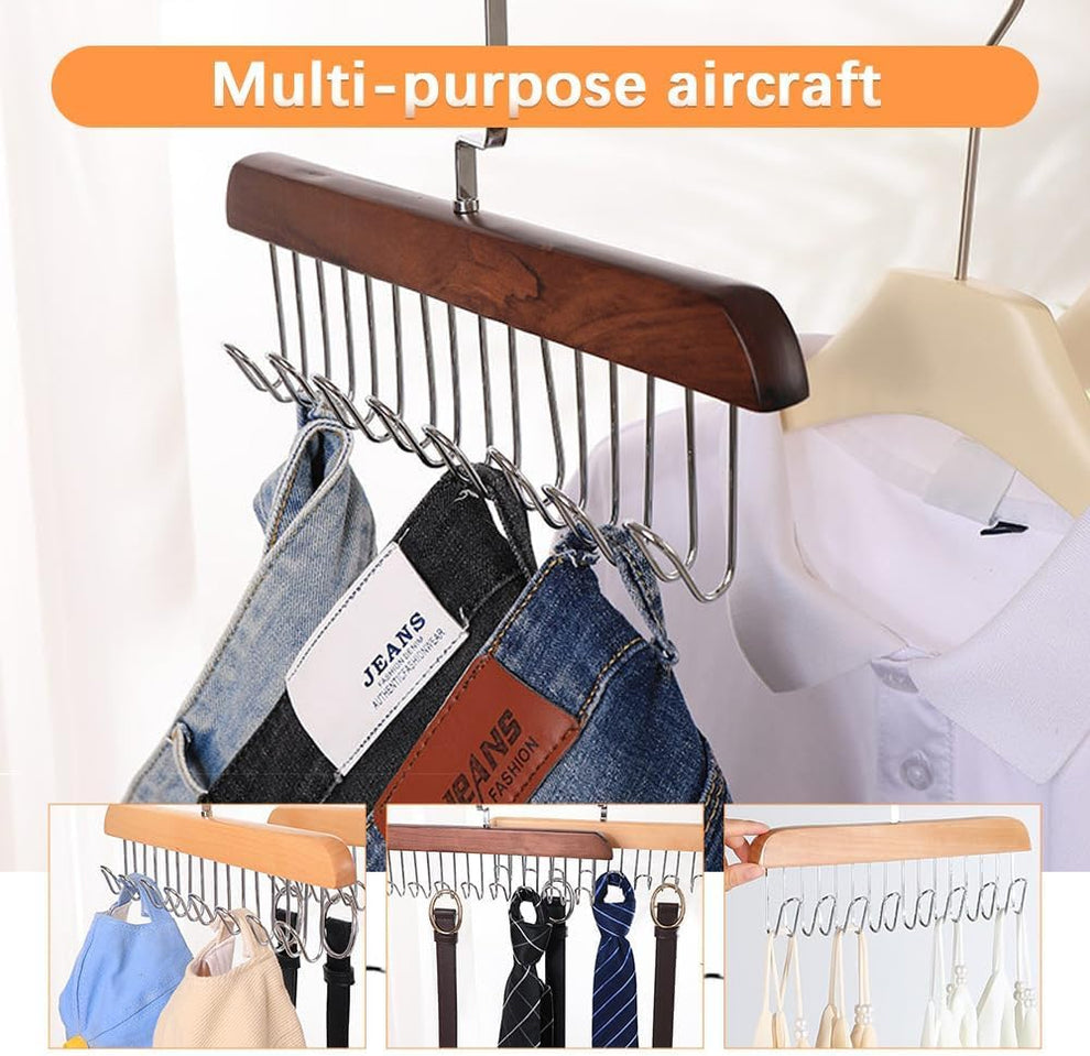 8-Hook Wooden Hanger