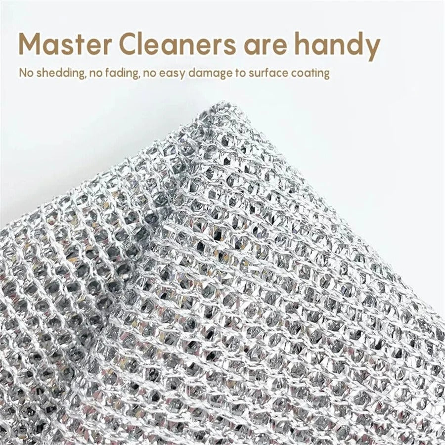 10 PCs Steel Wire Dishwashing Clothes