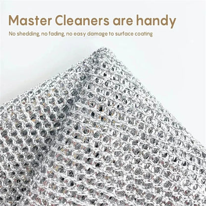 10 PCs Steel Wire Dishwashing Clothes