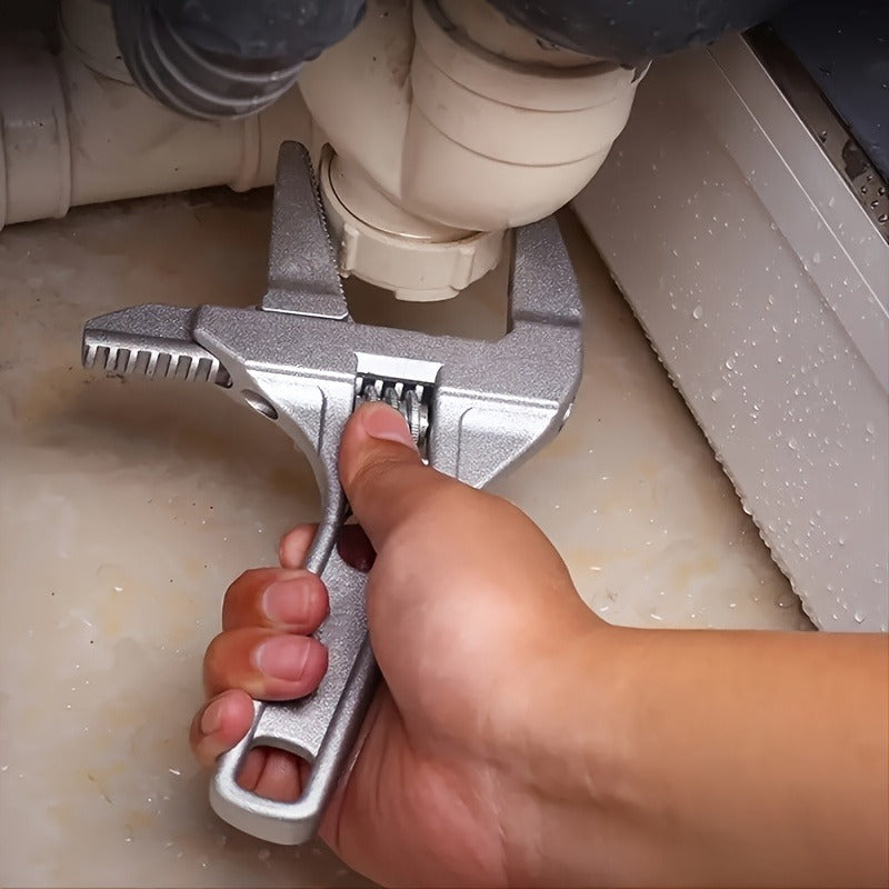Wide Opening Adjustable Pipe Wrench