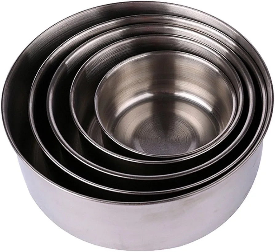 5 PCs Stainless Steel Bowl Set