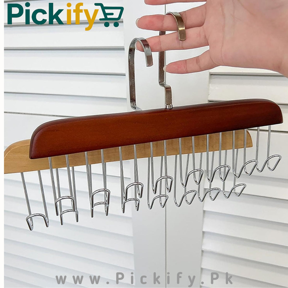 8-Hook Wooden Hanger