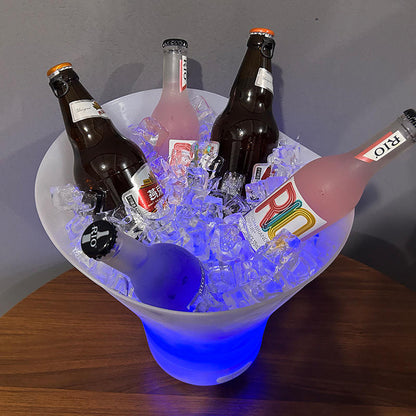 LED Ice Bucket with RGB Light & Bluetooth Speaker