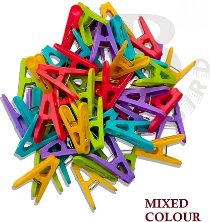 50PCs Durable Clips for Clothes Drying,Hanging & Organizing (Multicolor)