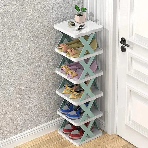 Multi-Layer Folding Shoe Rack