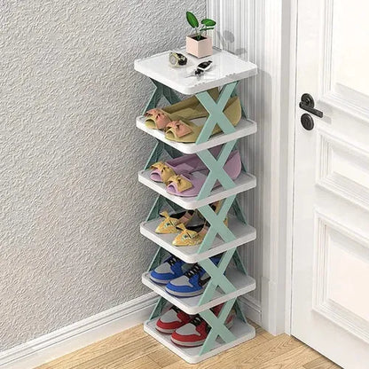 Multi-Layer Folding Shoe Rack