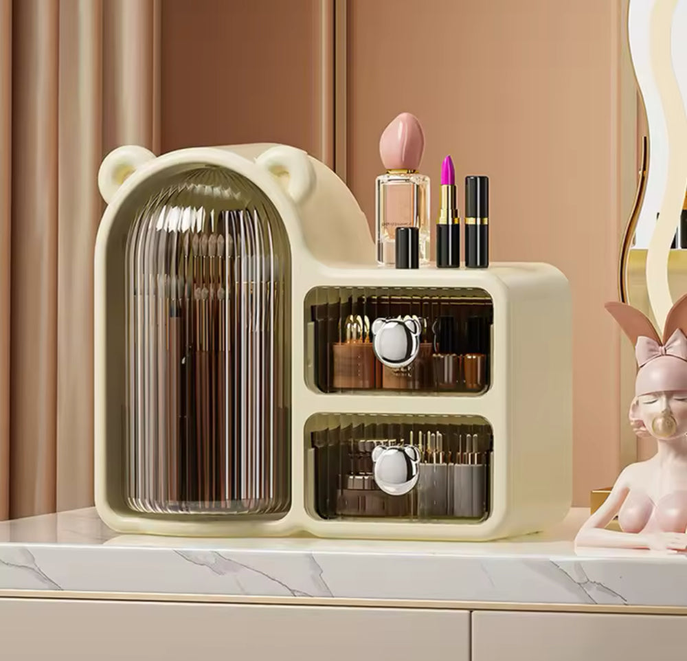 Cute Bear Desktop Makeup Organizer