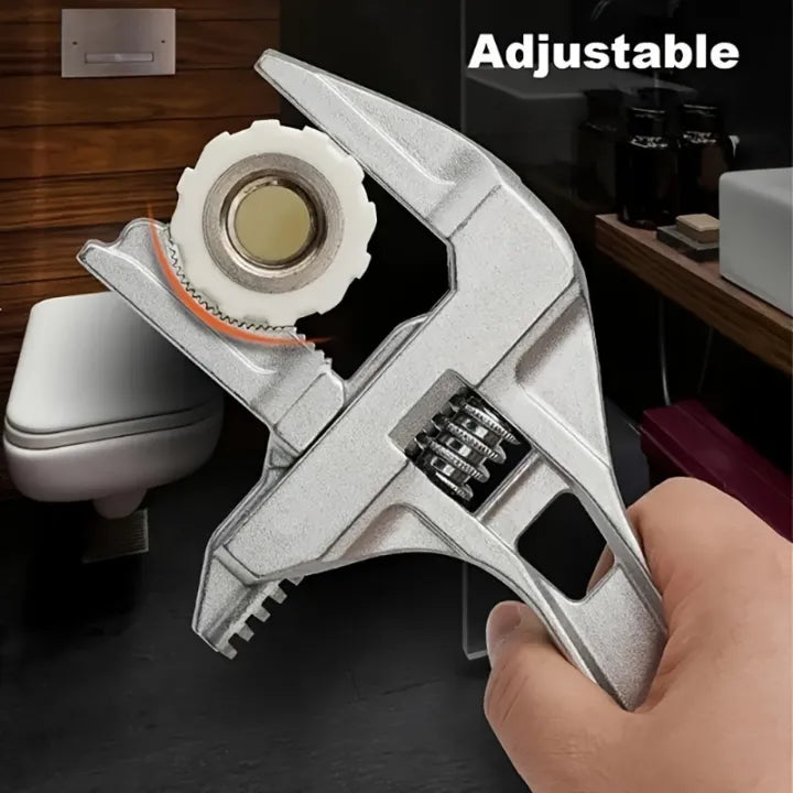 Wide Opening Adjustable Pipe Wrench
