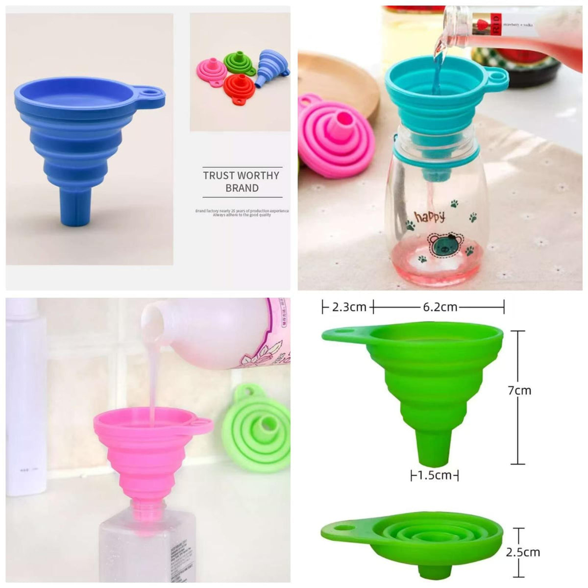 Collapsible Silicone Funnel