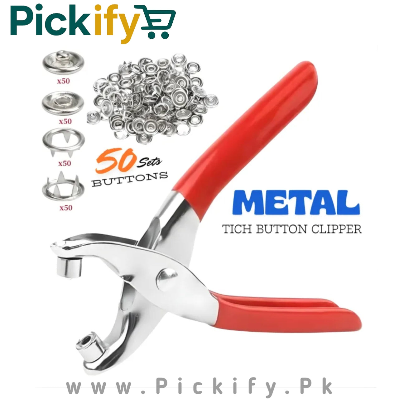 Tich Button Machine With 50 Pcs Button