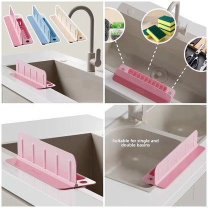 Sink Splash Guard with Drain Basket