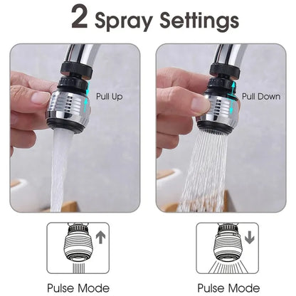 Dual Mode Faucet Extension, Water Saving Tap