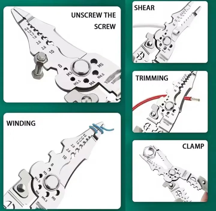 Multi-Functional Wire Stripper Pliers Tool