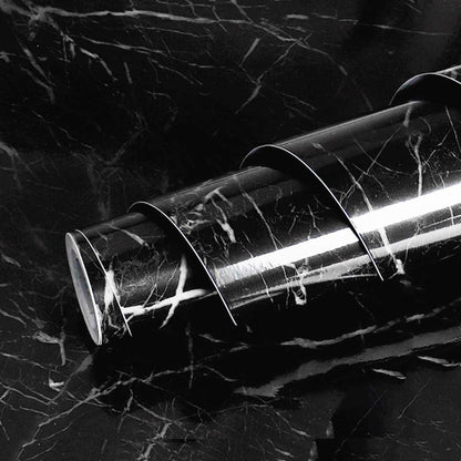 Self-Adhesive Black Marble Sheet
