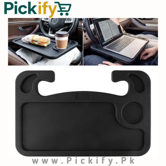 Car Steering Wheel Tray – Portable Desk for Laptop & Food