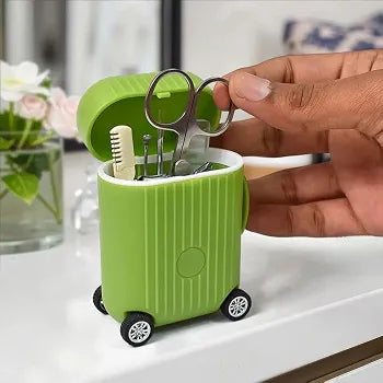 Portable Trolley Suitcase Manicure Set