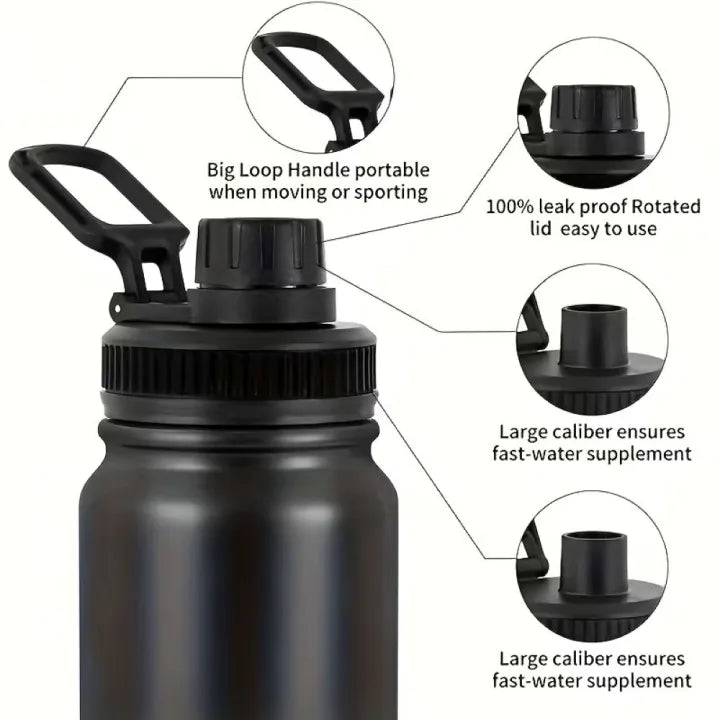 Stainless Steel Vacuum Insulated Water Bottle, 1000ml