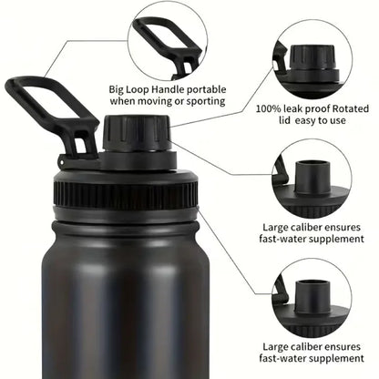 Stainless Steel Vacuum Insulated Water Bottle, 1000ml