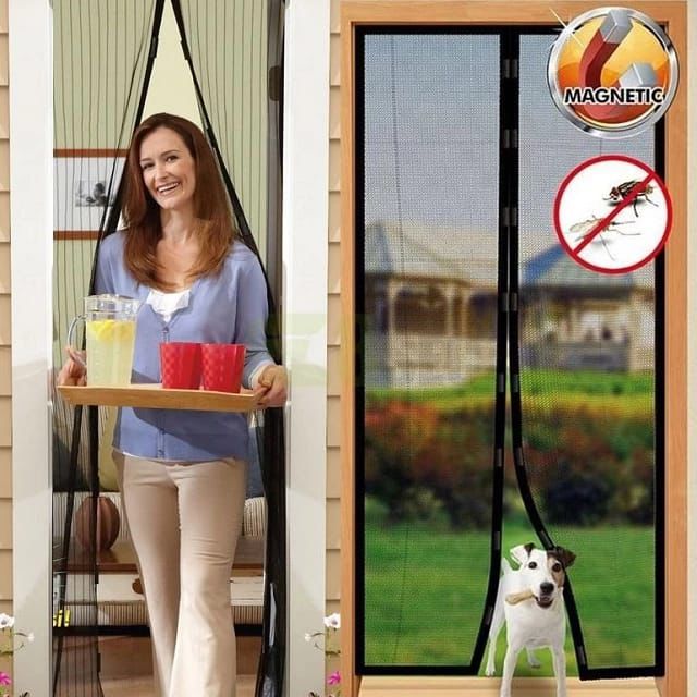 Magnetic Mesh Screen Door