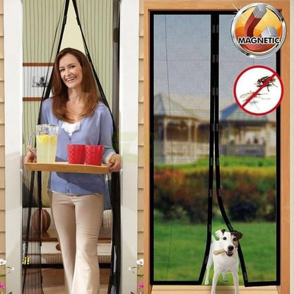 Magnetic Mesh Screen Door
