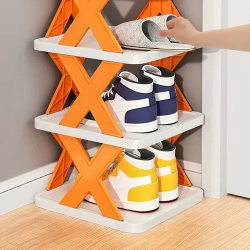 Multi-Layer Folding Shoe Rack