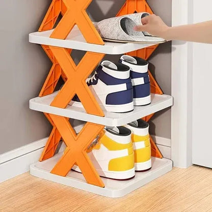 Multi-Layer Folding Shoe Rack