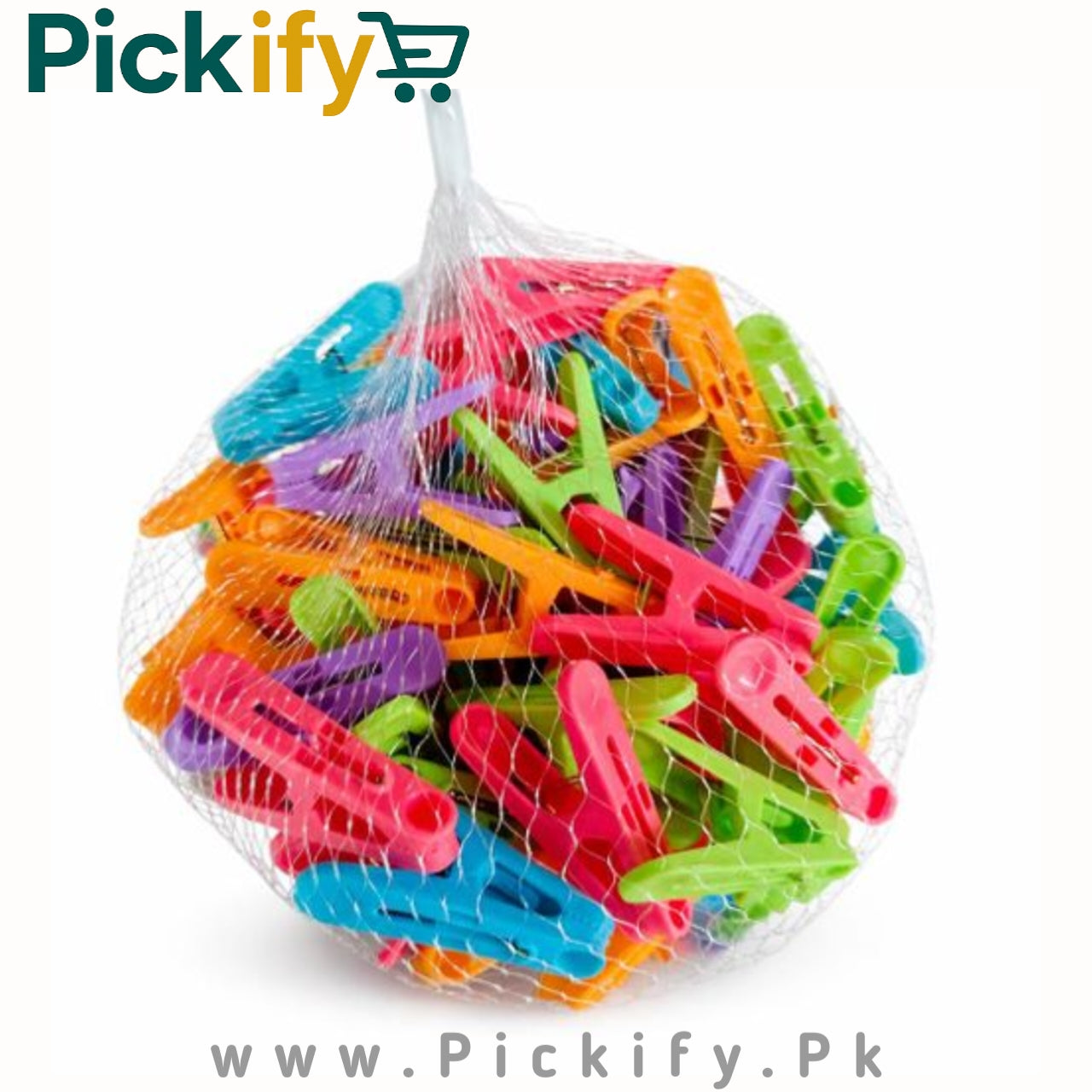 50PCs Durable Clips for Clothes Drying,Hanging & Organizing (Multicolor)