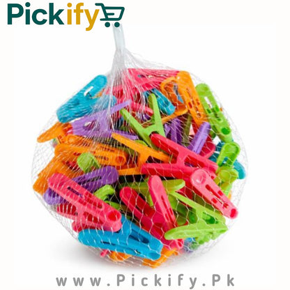 50PCs Durable Clips for Clothes Drying,Hanging & Organizing (Multicolor)
