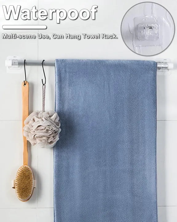 No-Drill Self-Adhesive Curtain Rod Holder