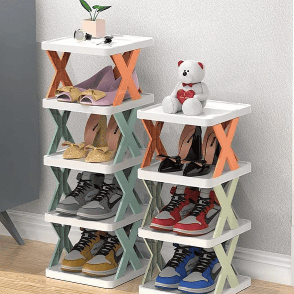 Multi-Layer Folding Shoe Rack