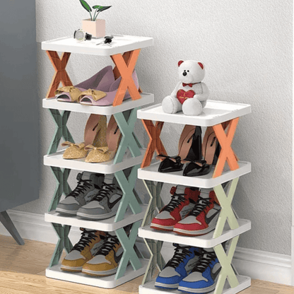 Multi-Layer Folding Shoe Rack