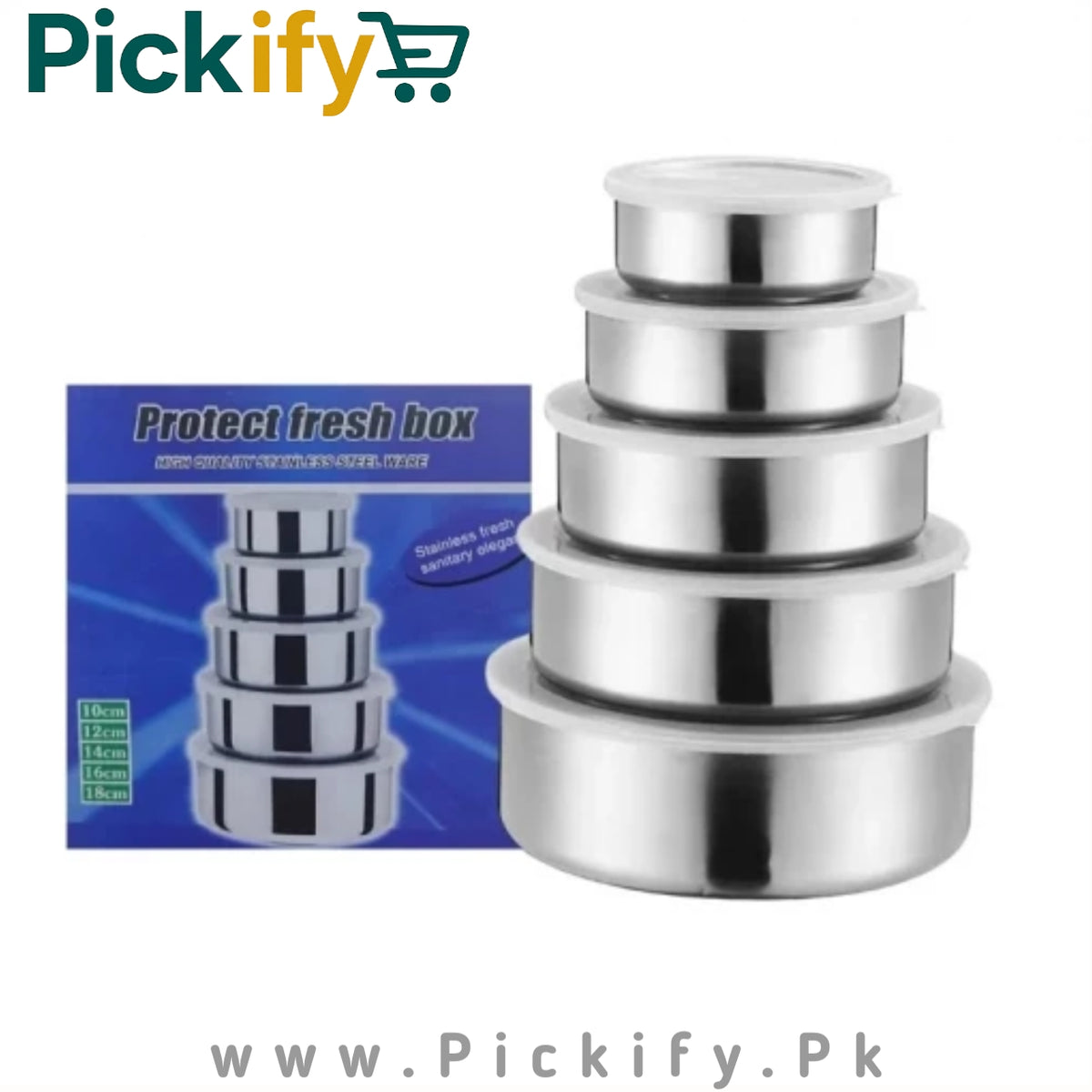 5 PCs Stainless Steel Bowl Set