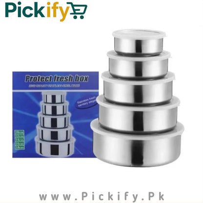 5 PCs Stainless Steel Bowl Set